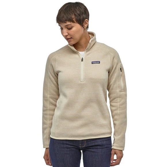 Patagonia Tops - Patagonia Better Sweater Cream Quarter-Zip Fleece Pullover XS